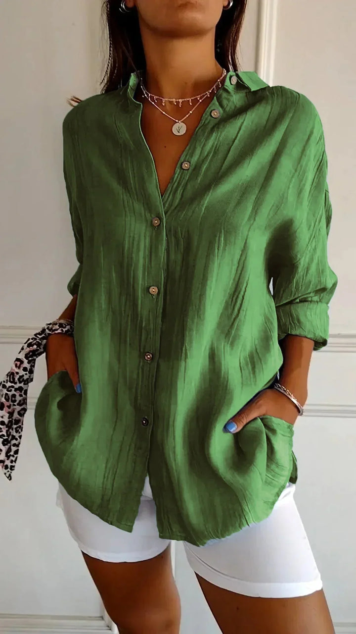 Auberis™ - High quality cotton blouse
