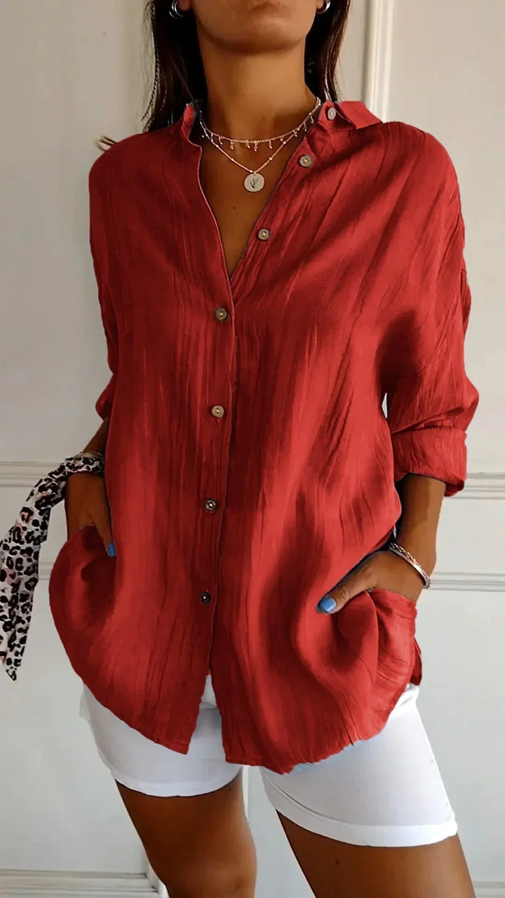 Auberis™ - High quality cotton blouse