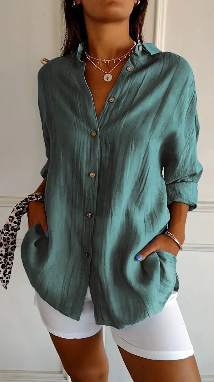 Auberis™ - High quality cotton blouse