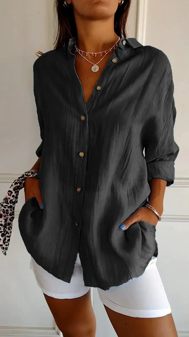 Auberis™ - High quality cotton blouse