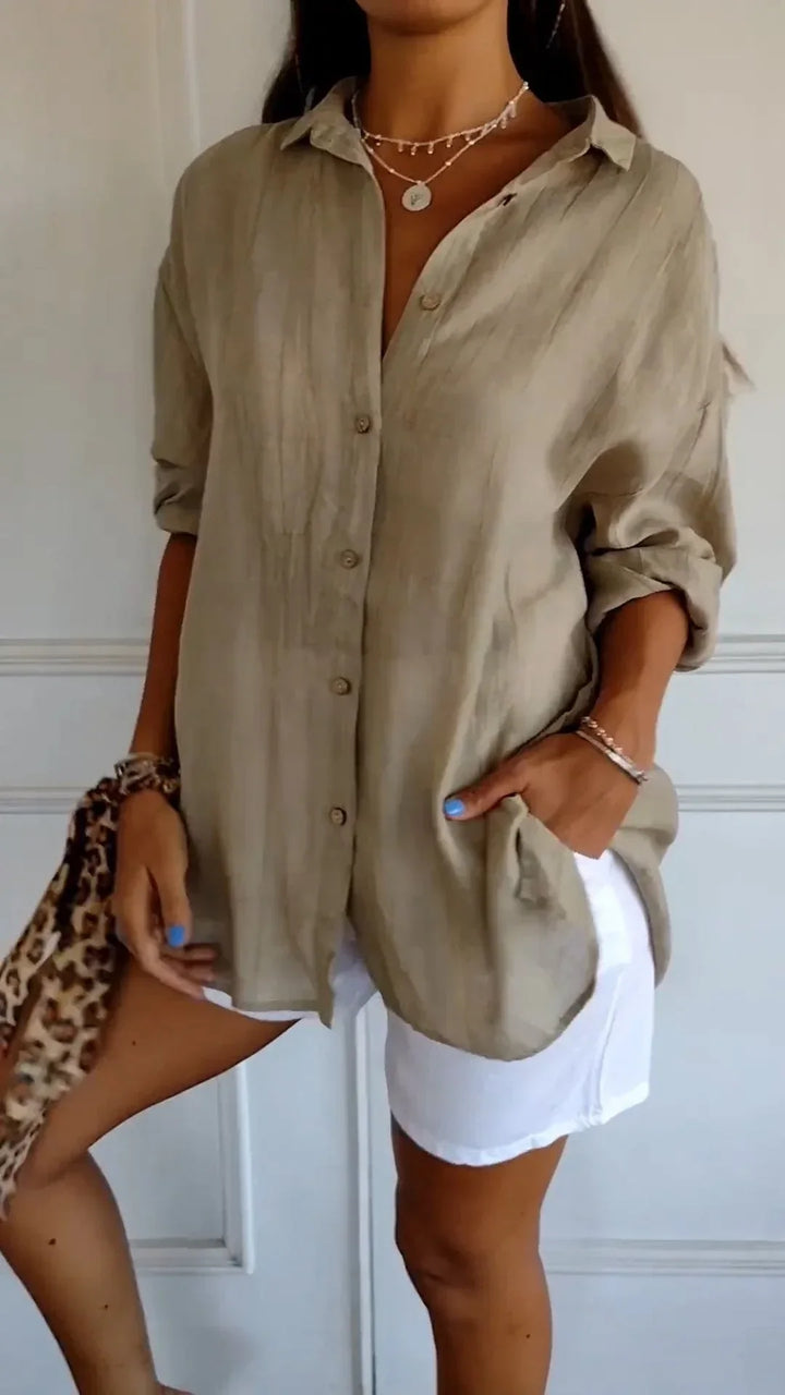 Auberis™ - High quality cotton blouse