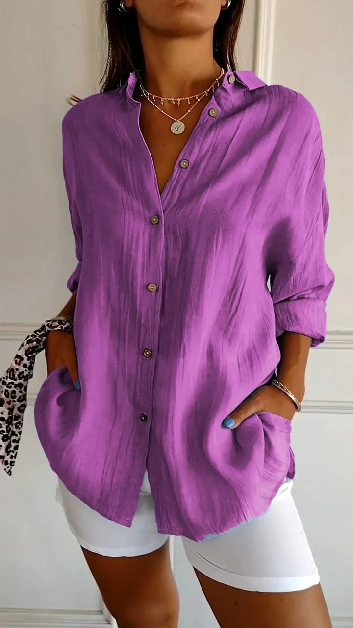 Auberis™ - High quality cotton blouse