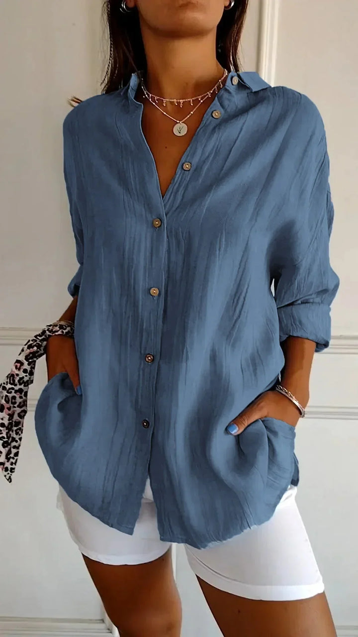 Auberis™ - High quality cotton blouse