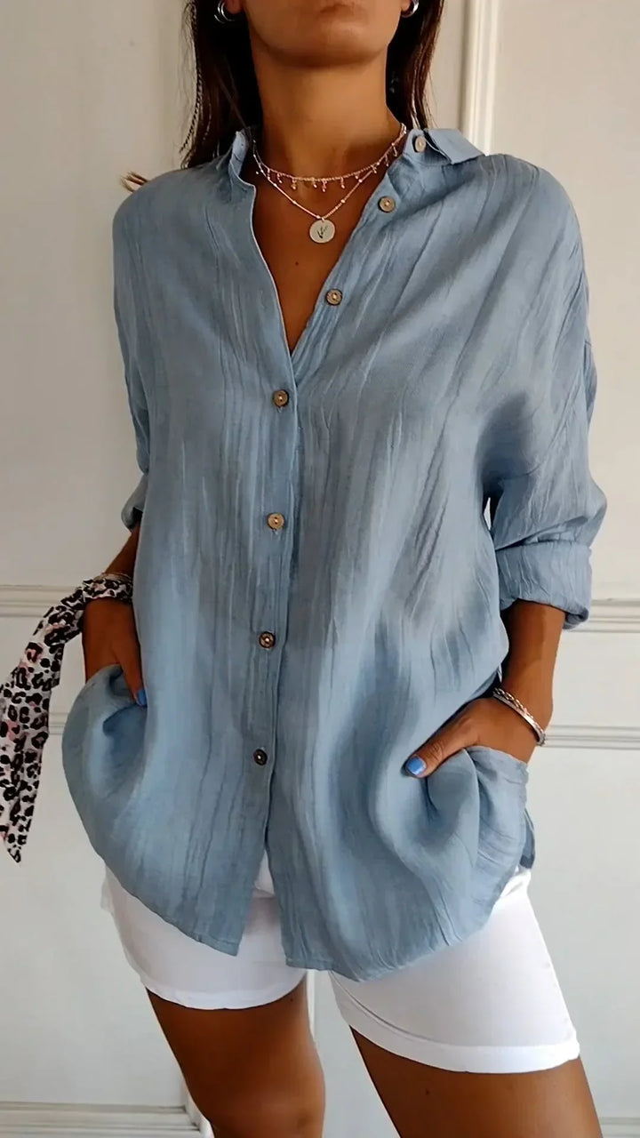 Auberis™ - High quality cotton blouse