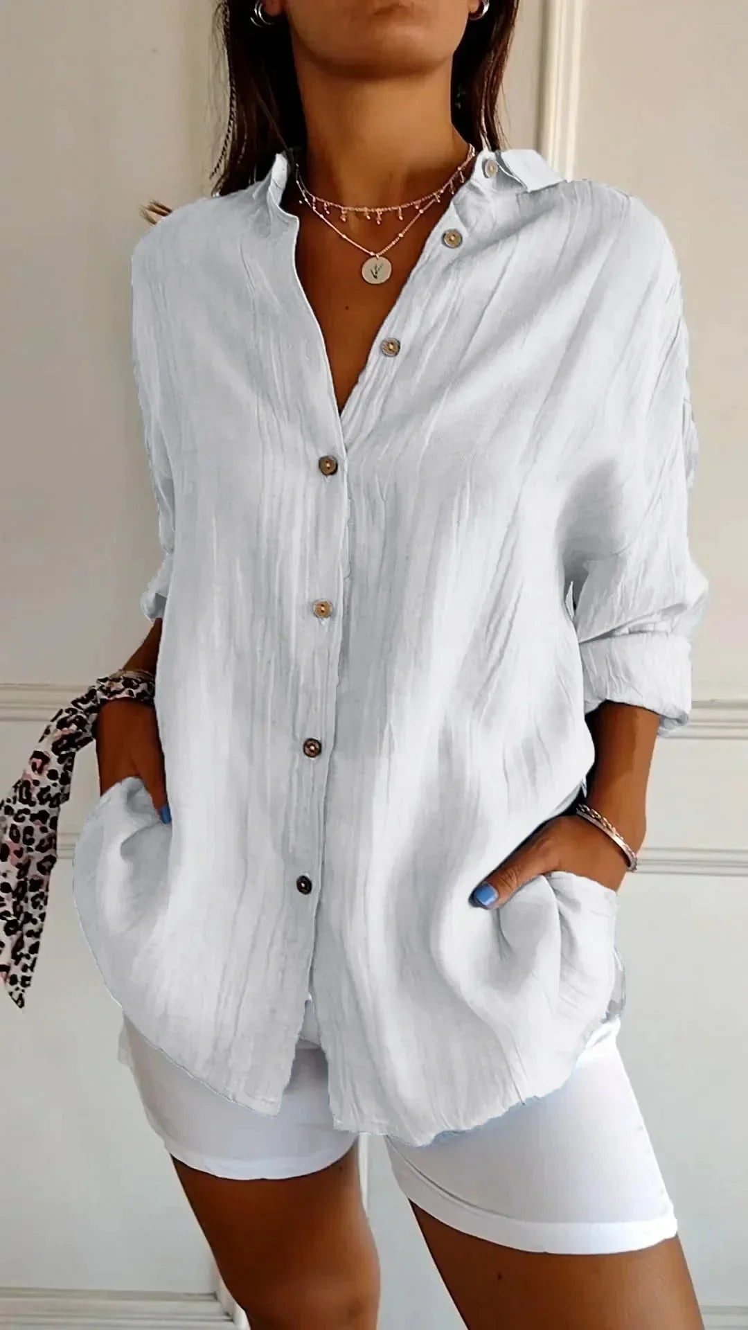 Auberis™ - High quality cotton blouse