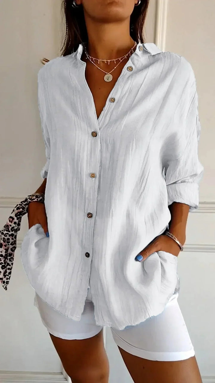 Auberis™ - High quality cotton blouse