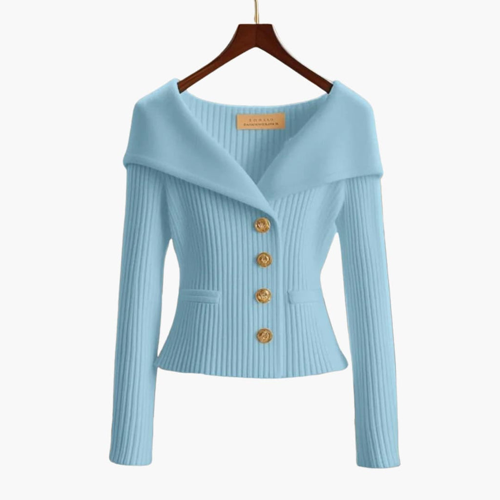 Kim™ Spring Essential - Ribbed Button-Up Cardigan